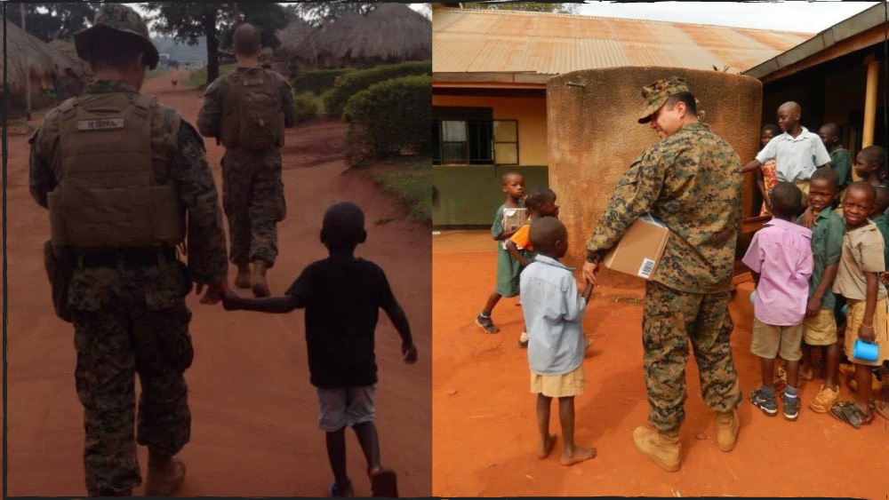 Joel Herra, Jr. on duty in Africa (photo supplied by J. Herra)