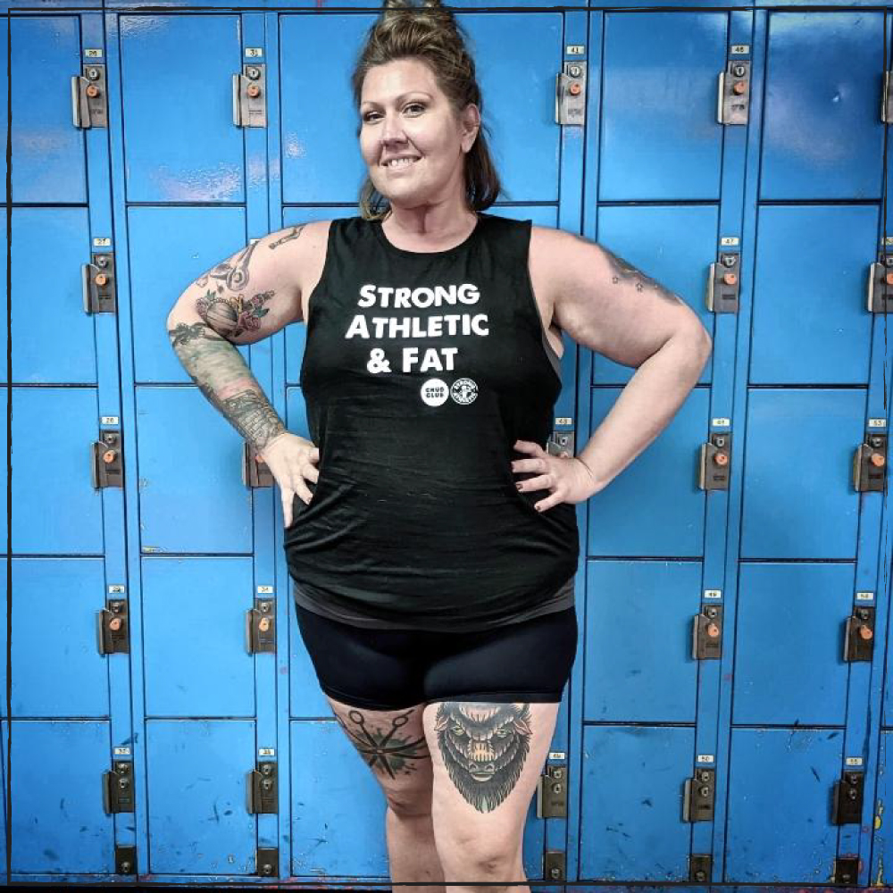 Wendy in her Strong Athletic and Fat Tank